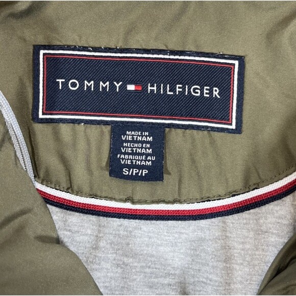 Tommy Hilfiger Womens Small‎ Olive Green Quilted Light Puffer Jacket - Picture 3 of 7